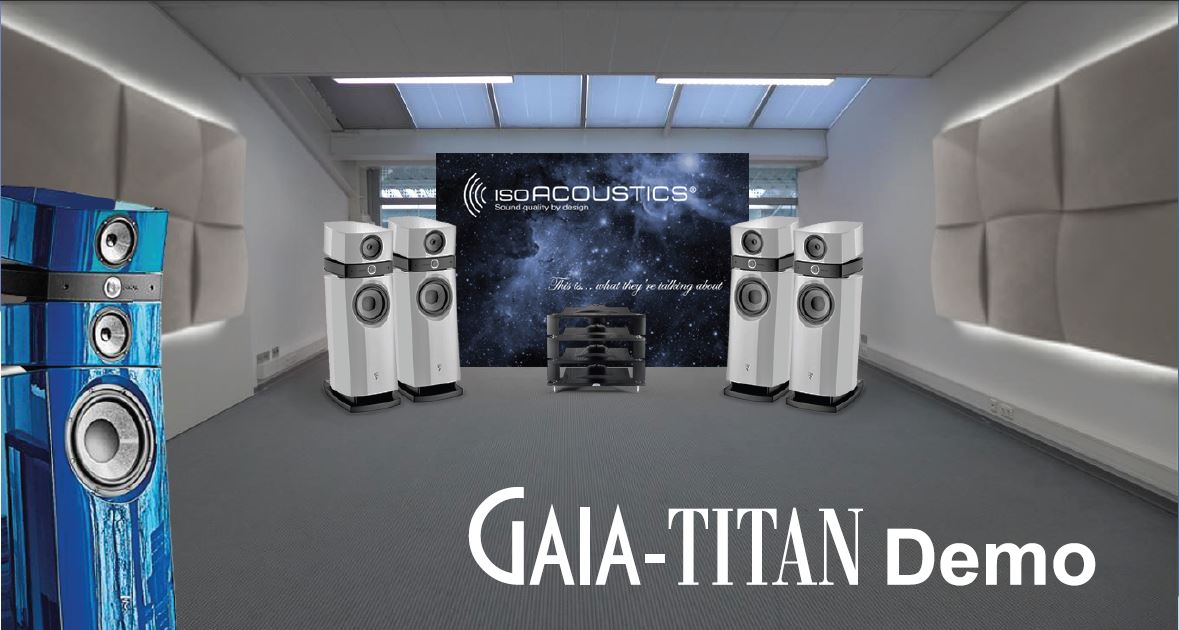 Focal Stella Utopia loudspeakers, isolated by GAIA Titan Theis decoupling stands