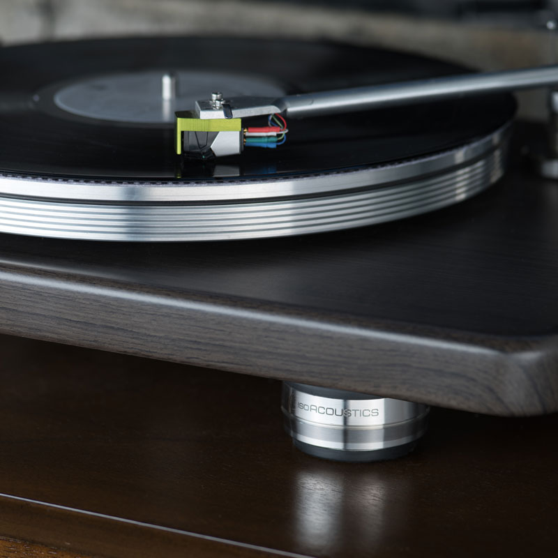 OREA Series - Audio Component Isolation Feet with turntable
