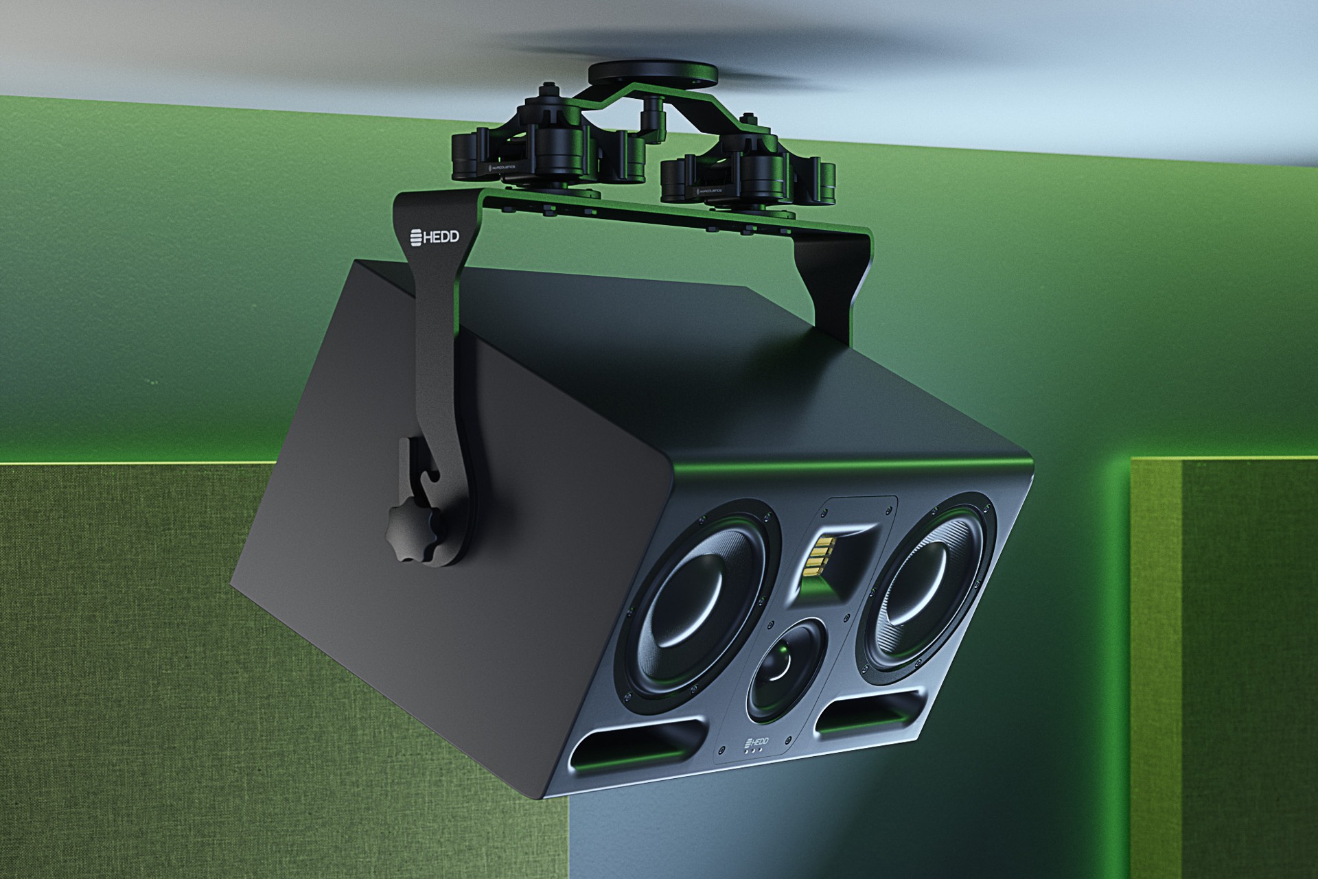 IsoAcoustics have teamed up with German studio monitor manufacturer HEDD to provide mounting solutions for their speakers.